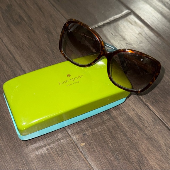 kate spade Accessories - Kate Spade Brown Sunglasses with Green Case
